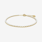 Diamond birthstone tennis bracelet in gold