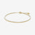 Diamond birthstone tennis bracelet in gold