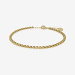 Topaz birthstone tennis bracelet in gold