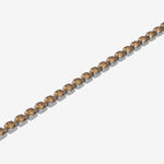 Bracelet with smoky quartz stones on a white background