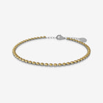 topaz birthstone tennis bracelet on a white background