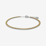 topaz birthstone tennis bracelet on a white background