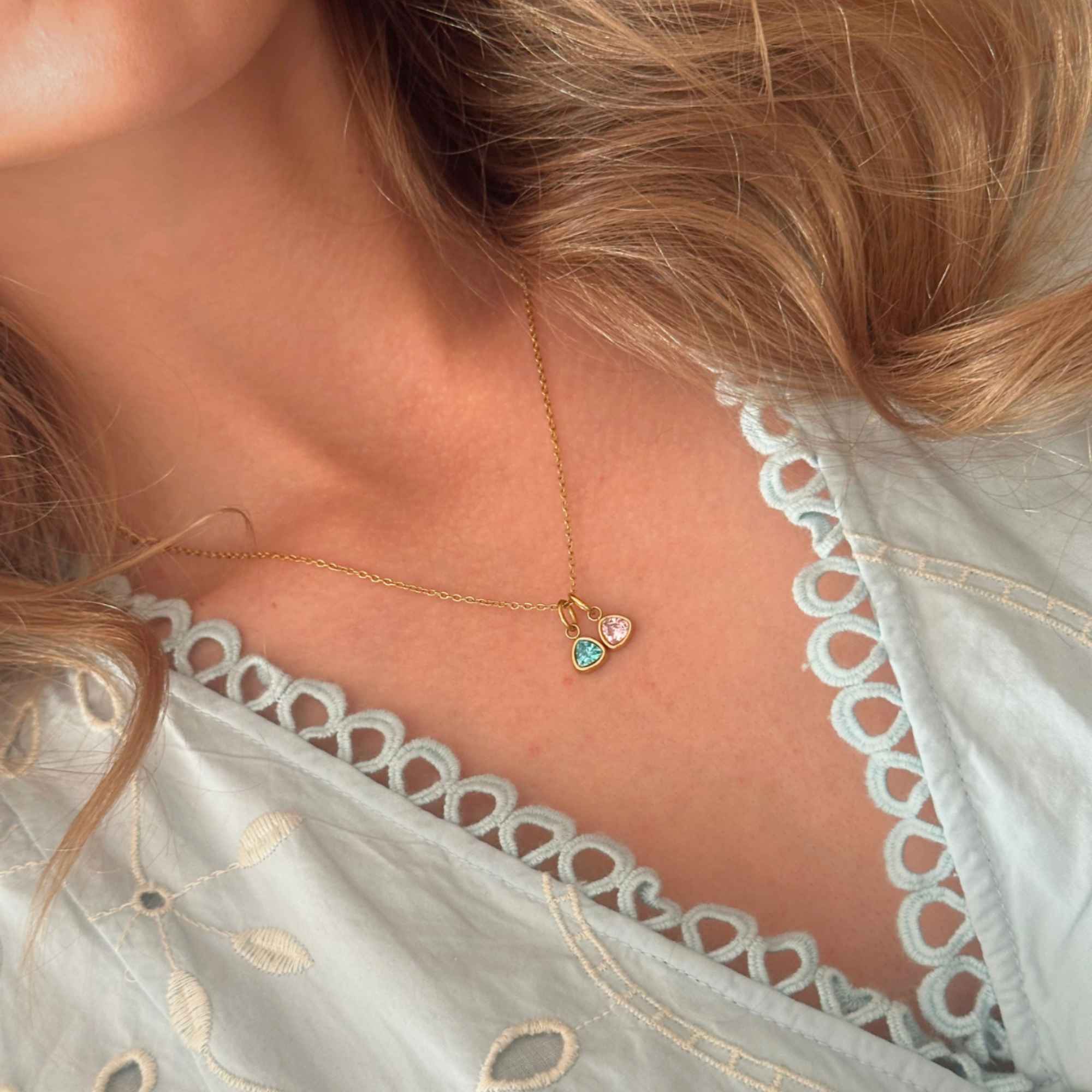 Isabel Carter Double Birthstone Necklace
