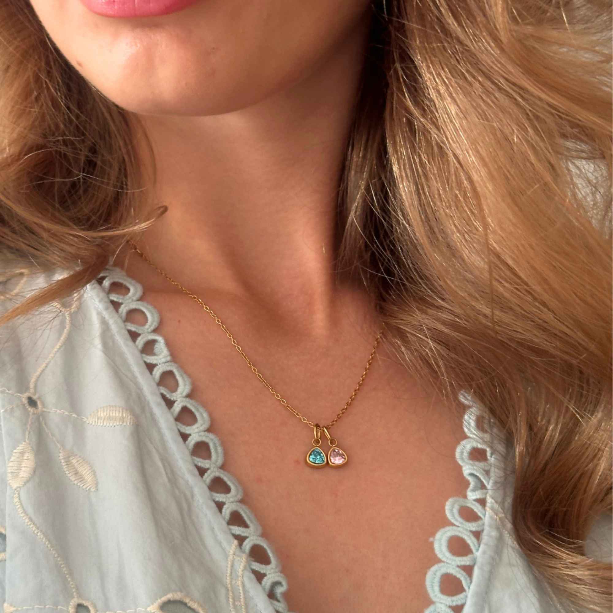 Isabel Carter Double Birthstone Necklace