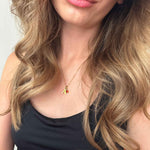 Isabel Carter Initial & Birthstone Necklace
