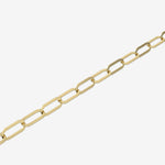 Paperclip bracelet in gold