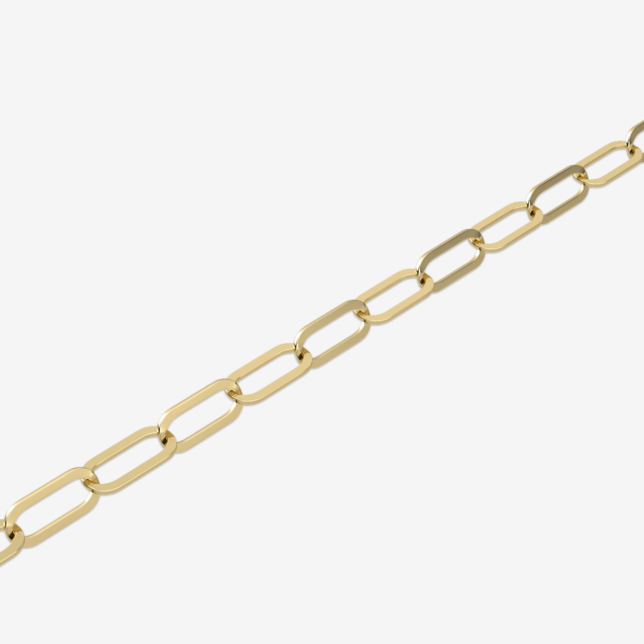 Paperclip bracelet in gold