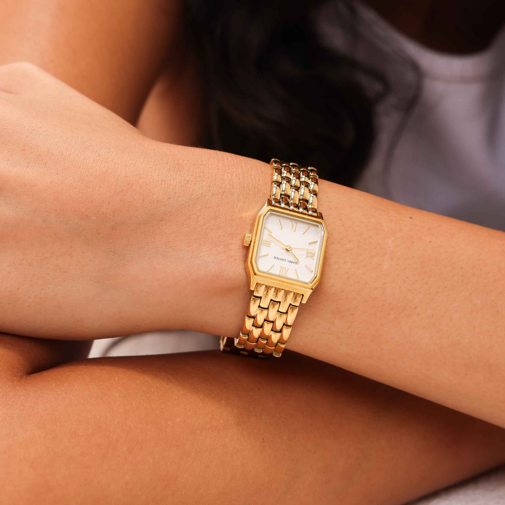 Royale Metal Watch by Isabel Carter in Gold