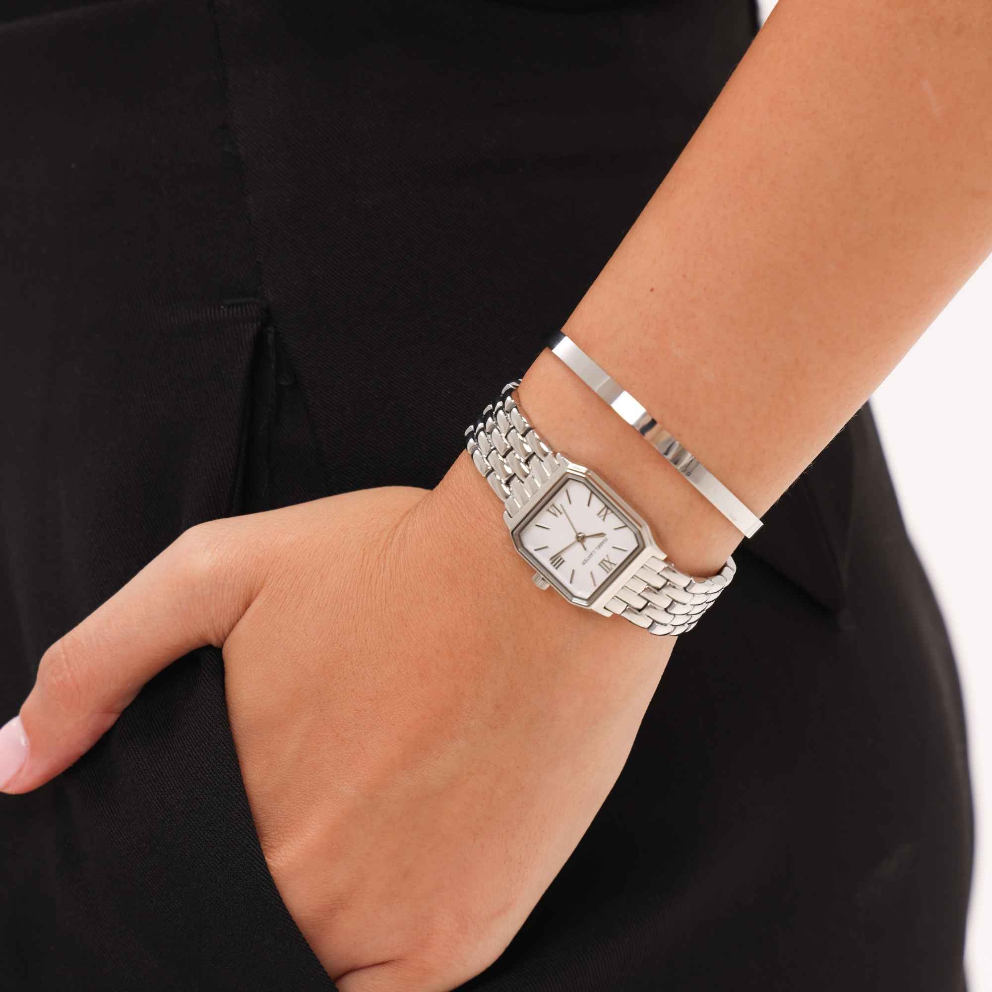 Royale Metal Watch by Isabel Carter in Silver