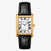 Isabel Carter Recentangle Tank Watch in Metal Gold & Genuine Leather (Sainte Watch)