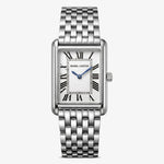 Isabel Carter Recentangle Tank Watch in Metal Silver (Sainte Watch)