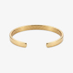 Signature C-cuff gold 18k steel bangle
