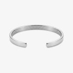 Signature C-cuff silver steel bangle
