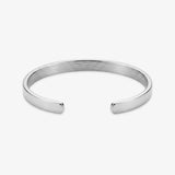 Signature C-cuff silver steel bangle