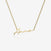Gold necklace with 'Anna' engraved on a white background
