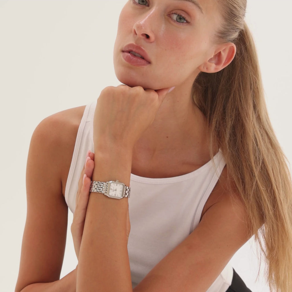 Royale Metal Watch by Isabel Carter in Silver