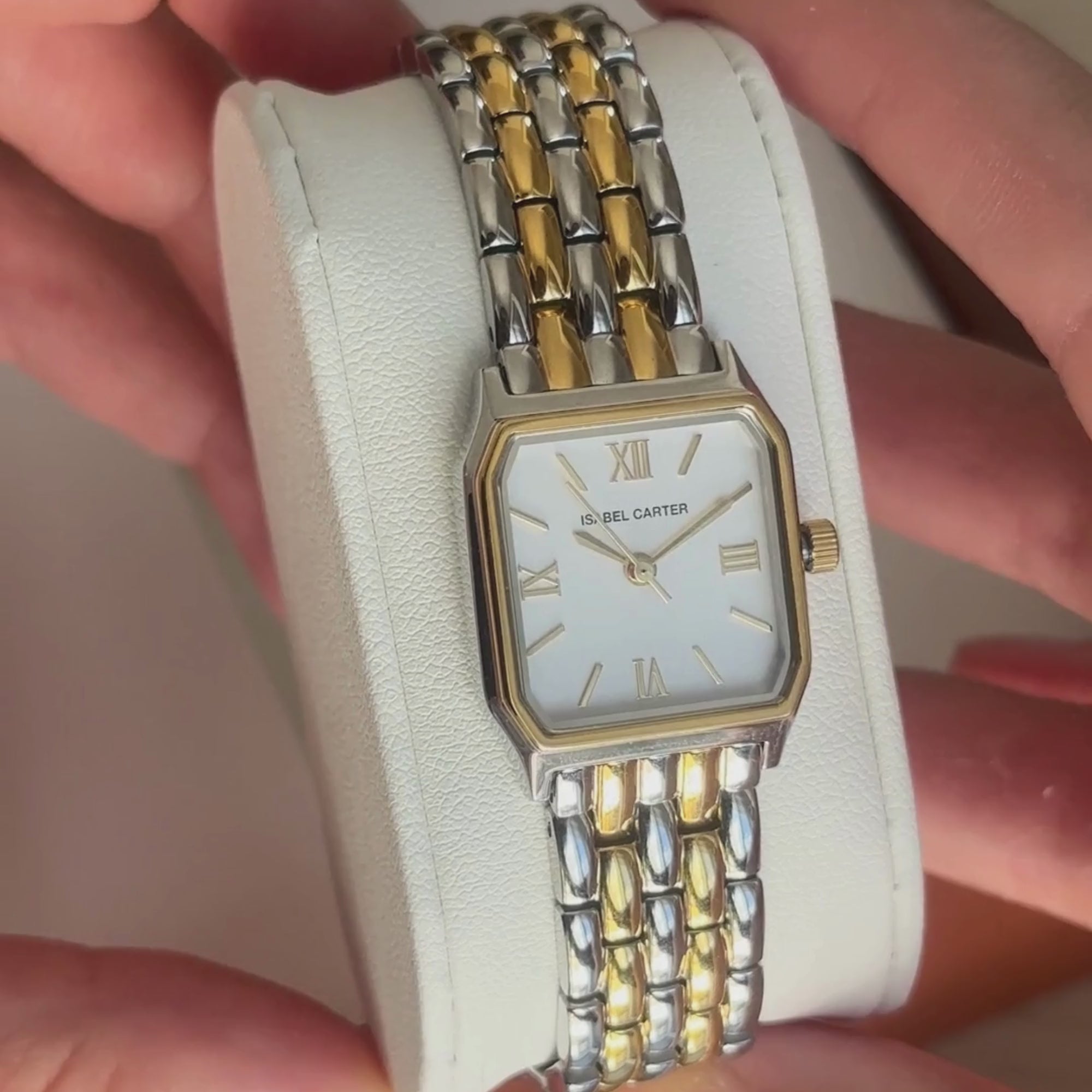 Royale Metal Watch by Isabel Carter in Two Tone Gold & Silver