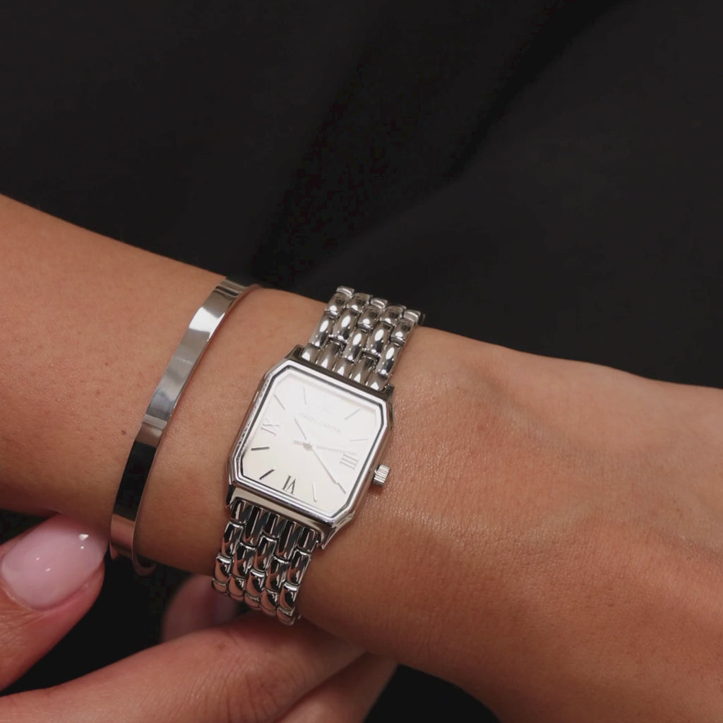 Royale Metal Watch by Isabel Carter in Silver