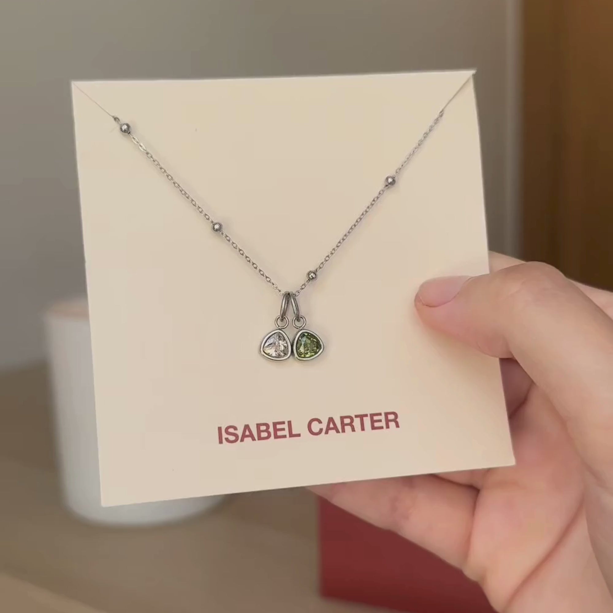 Double Birthstone (Silver) - On Card Video