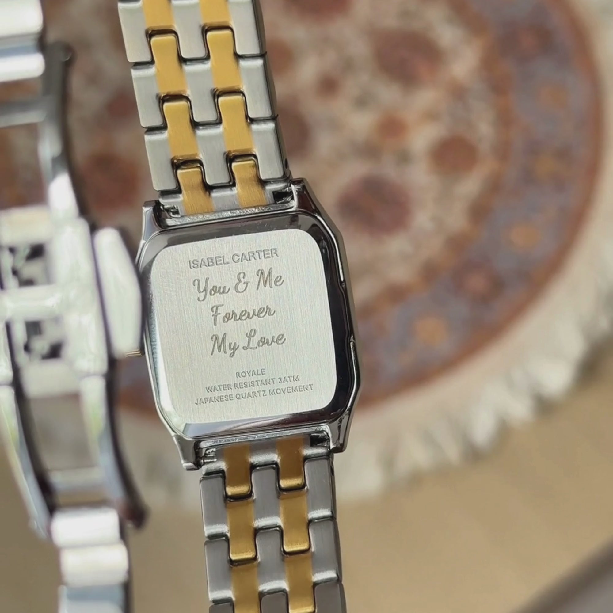 Royale Metal Watch by Isabel Carter in Two Tone Gold & Silver