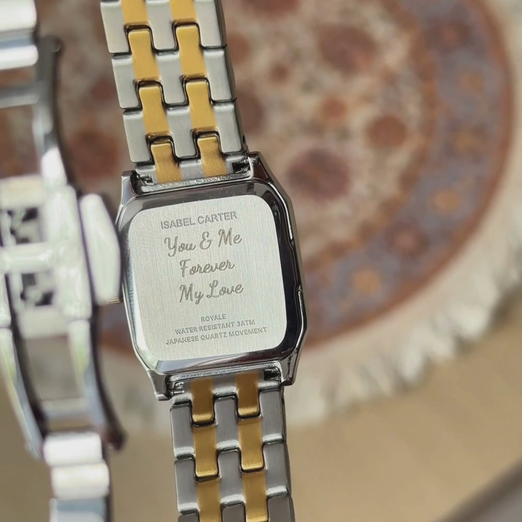 Royale Metal Watch by Isabel Carter in Two Tone Gold & Silver