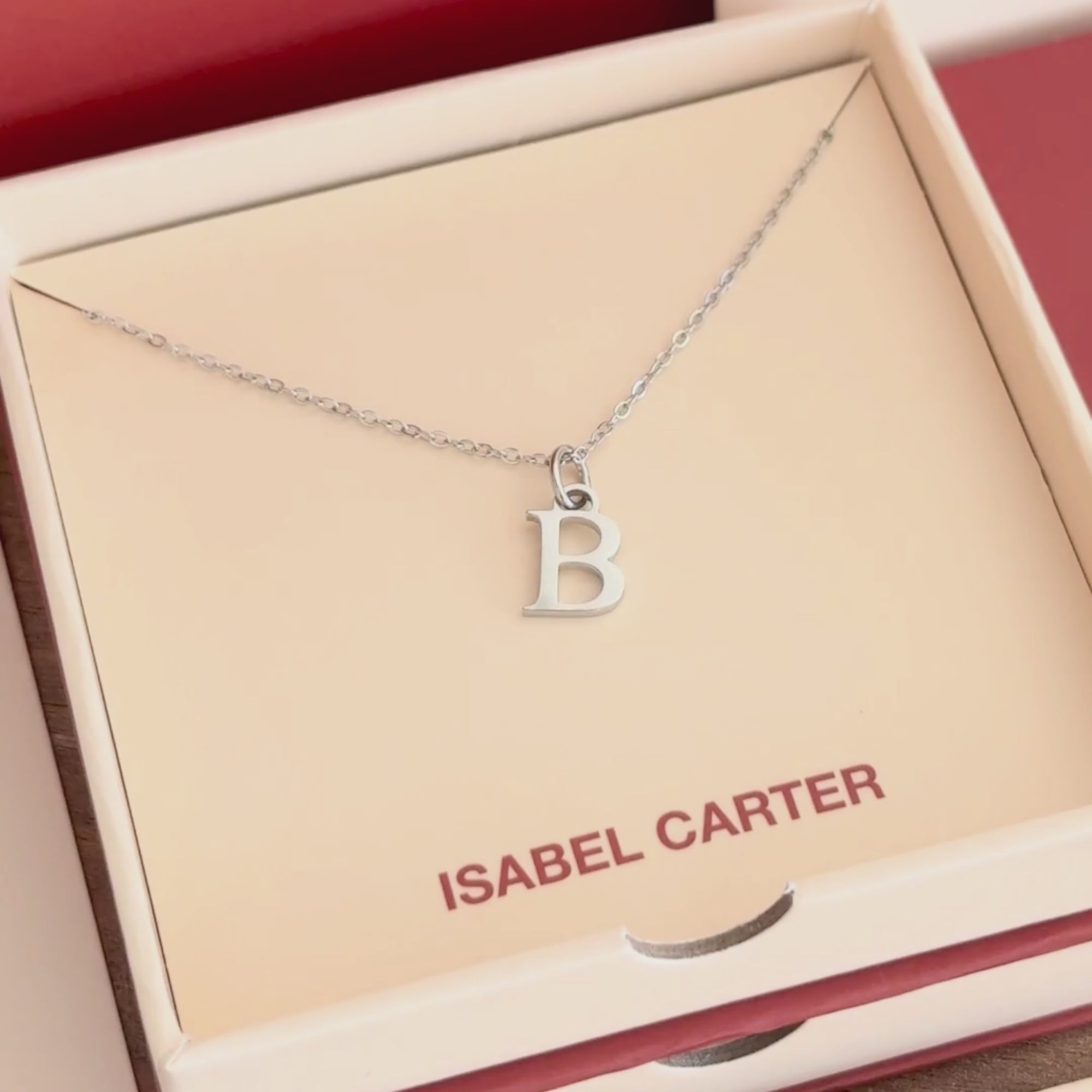 Initial Silver Necklace Video