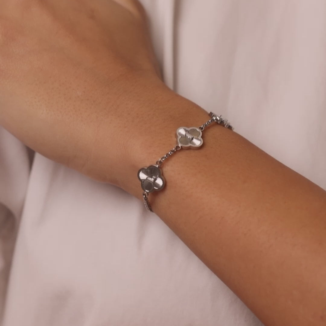 personalised womens jewellery in gold on model 