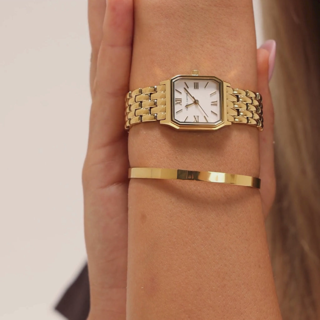 Royale Metal Watch by Isabel Carter in Gold