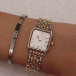 Royale Metal Watch by Isabel Carter in Two Tone Gold & Silver